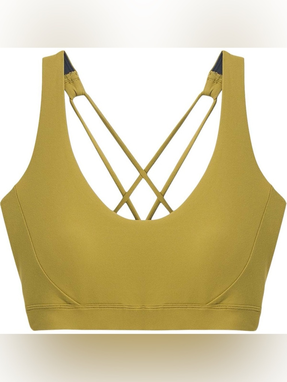 Prana Olive Green Strappy EveryDay Sports Bra EUC
